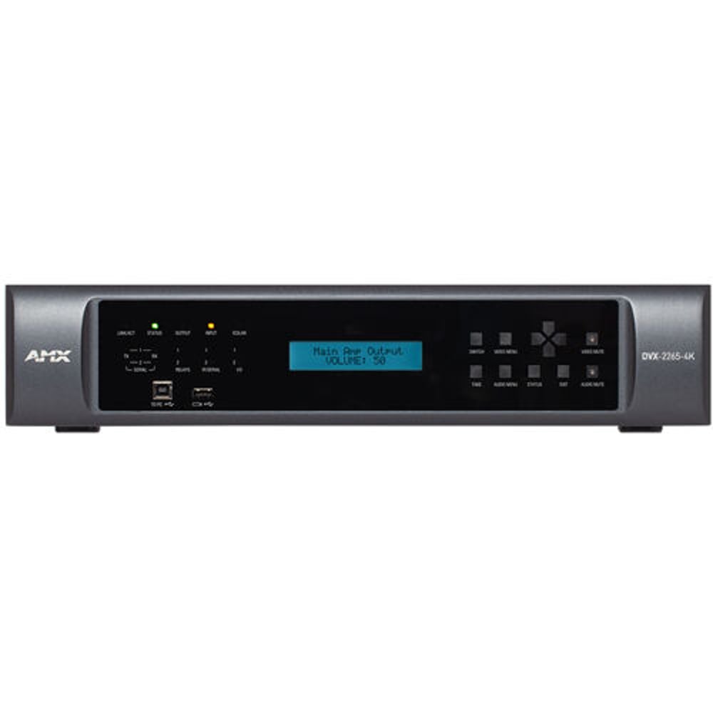 AMX FG1906-0201 Dvx-2265-4K Dvx 6 X 2+1 All-In-One Presentation Switcher