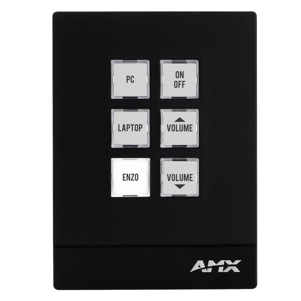 AMX FG2102-06P-BL Mcp-106 Massio 6-Button Controlpad