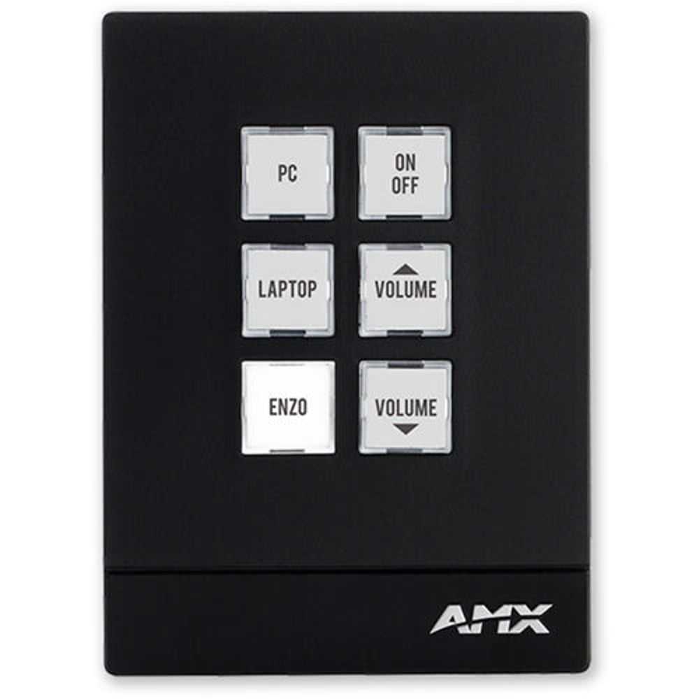 AMX FG5793-06P-W Mkp-106 6 Button Massio Keypad