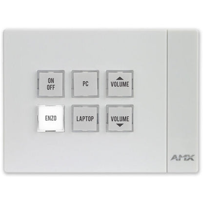 AMX FG5793-06P-W Mkp-106 6 Button Massio Keypad