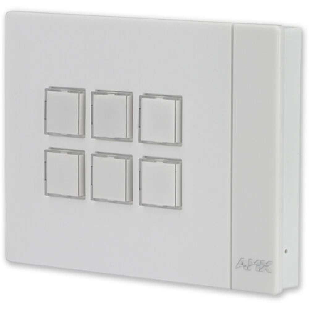 AMX FG5793-06P-W Mkp-106 6 Button Massio Keypad