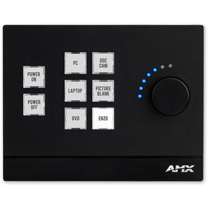AMX FG5793-08L-BL Mkp-108 8 Button Massio Keypad With Knob