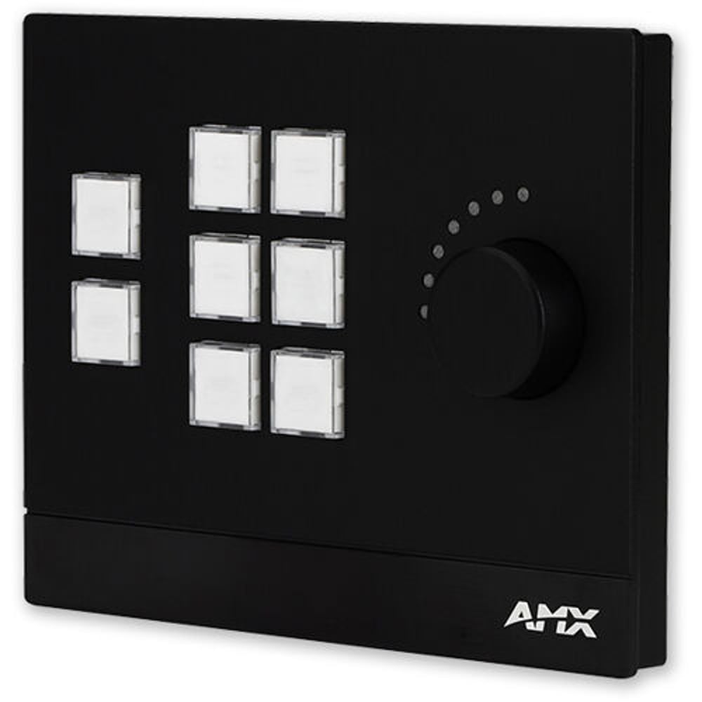 AMX FG5793-08L-BL Mkp-108 8 Button Massio Keypad With Knob