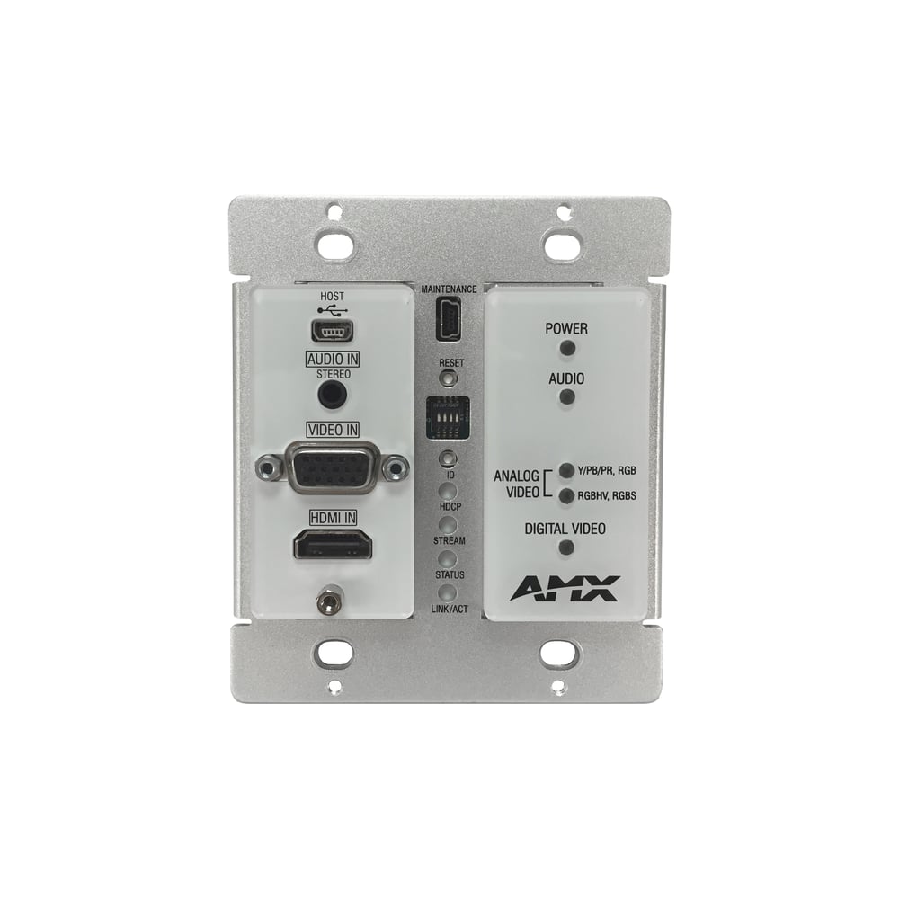 AMX FGN1115-WP-BL Svsi Decor Style Wallplate Minimal Compression Video Over Ip Encoder