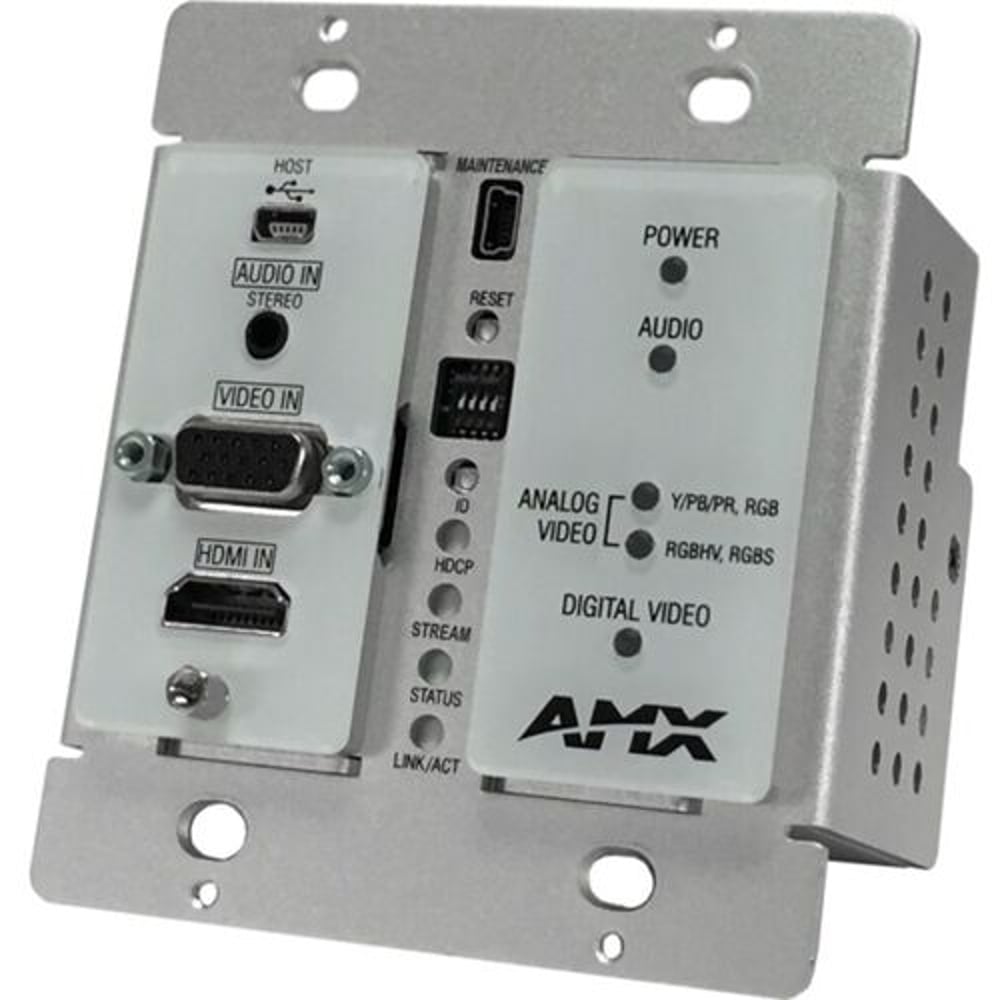 AMX FGN1115-WP-WH Svsi Decor Style Wallplate Minimal Compression Video Over Ip Encoder