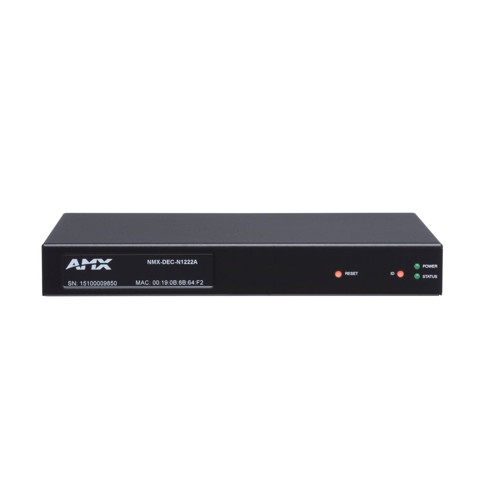 AMX FGN1222A-SA Svsi Stand-Alone Minimal Compression Voip Decoder W/(2)Rj45 Network Port