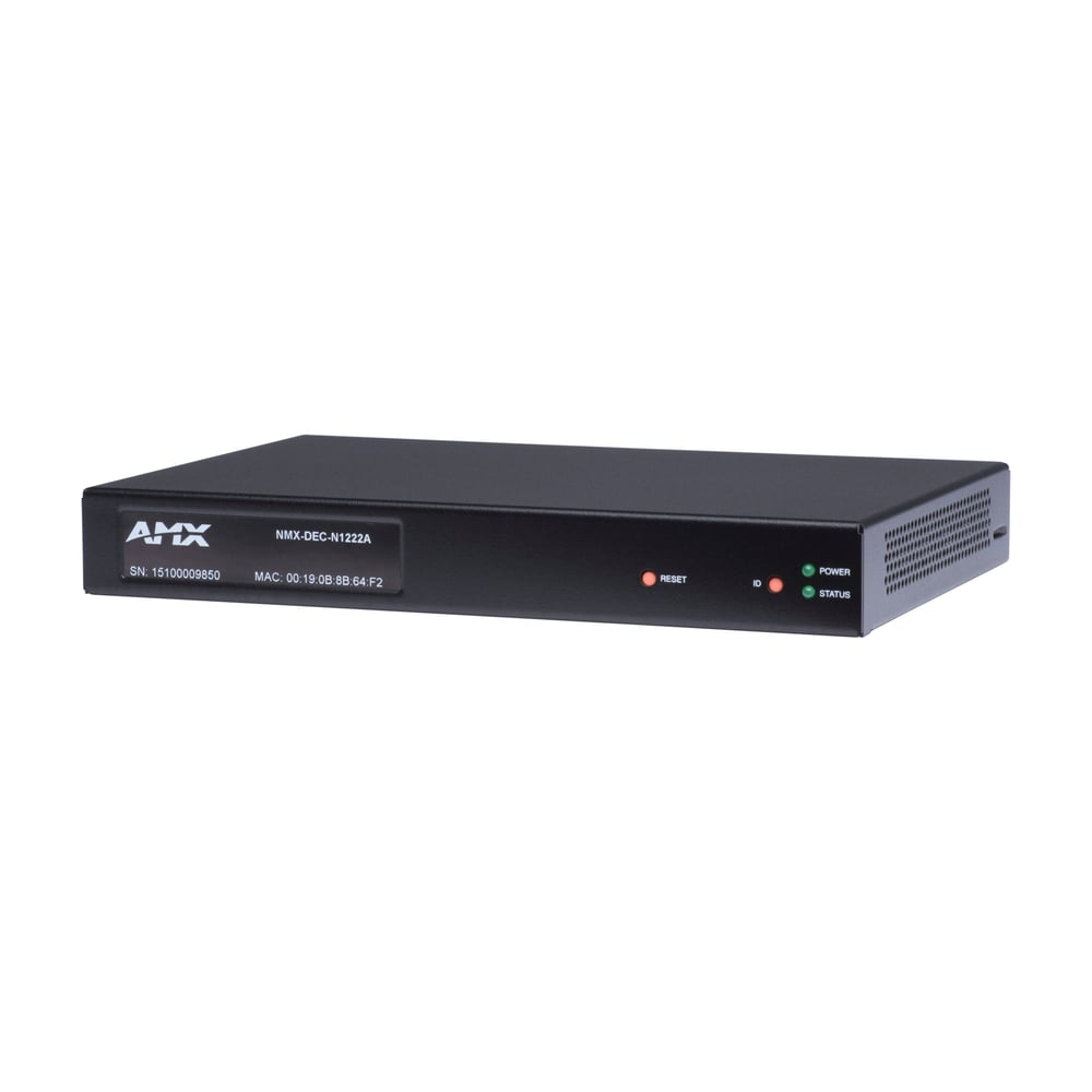 AMX FGN1222A-SA Svsi Stand-Alone Minimal Compression Voip Decoder W/(2)Rj45 Network Port