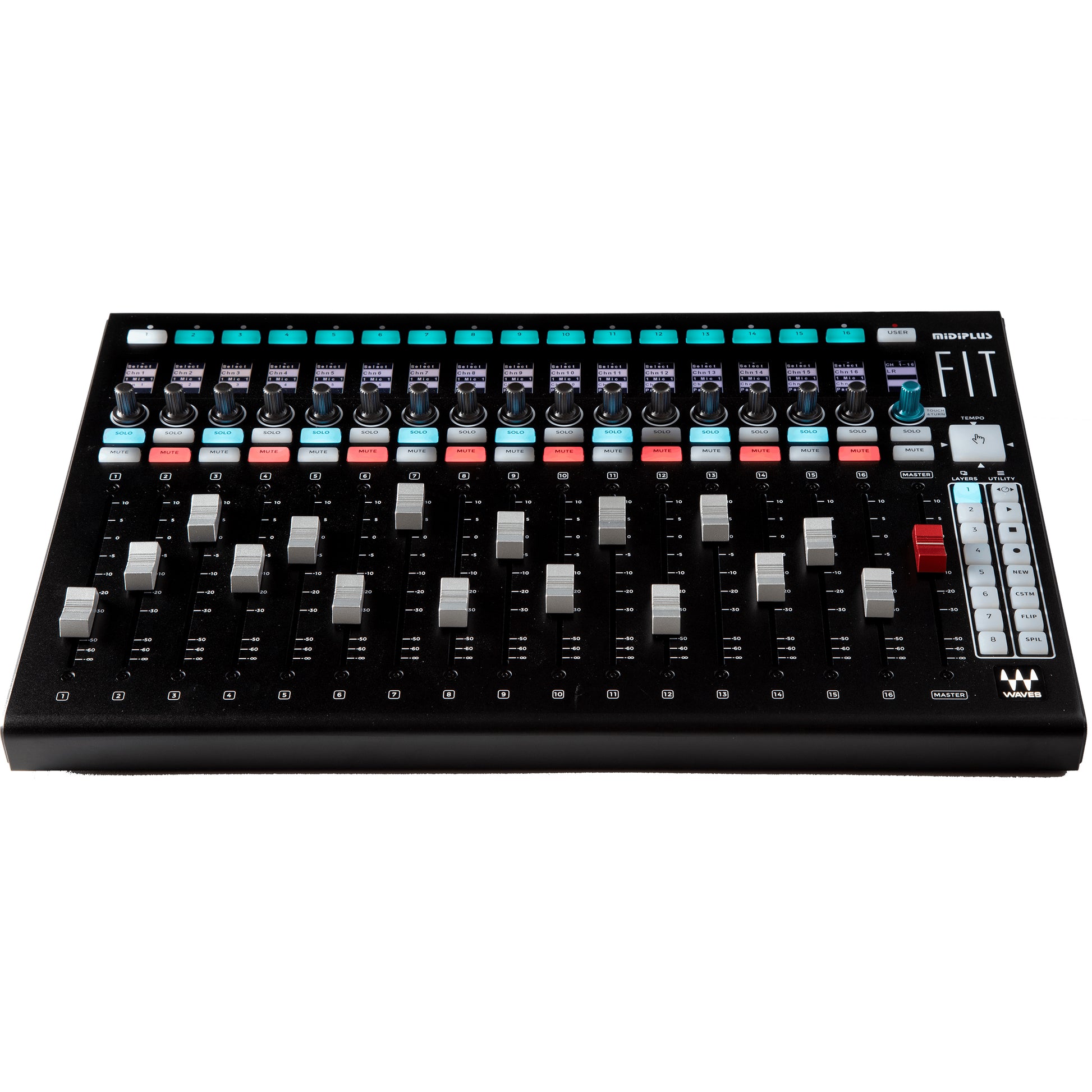 Waves FIT Controller for eMotion LV1 - front angle