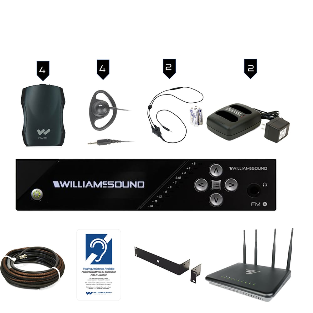 Williams AV FM 557 PRO WAP Fm Plus Large-Area Dual Fm And Wi-Fi Assistive Listening System
