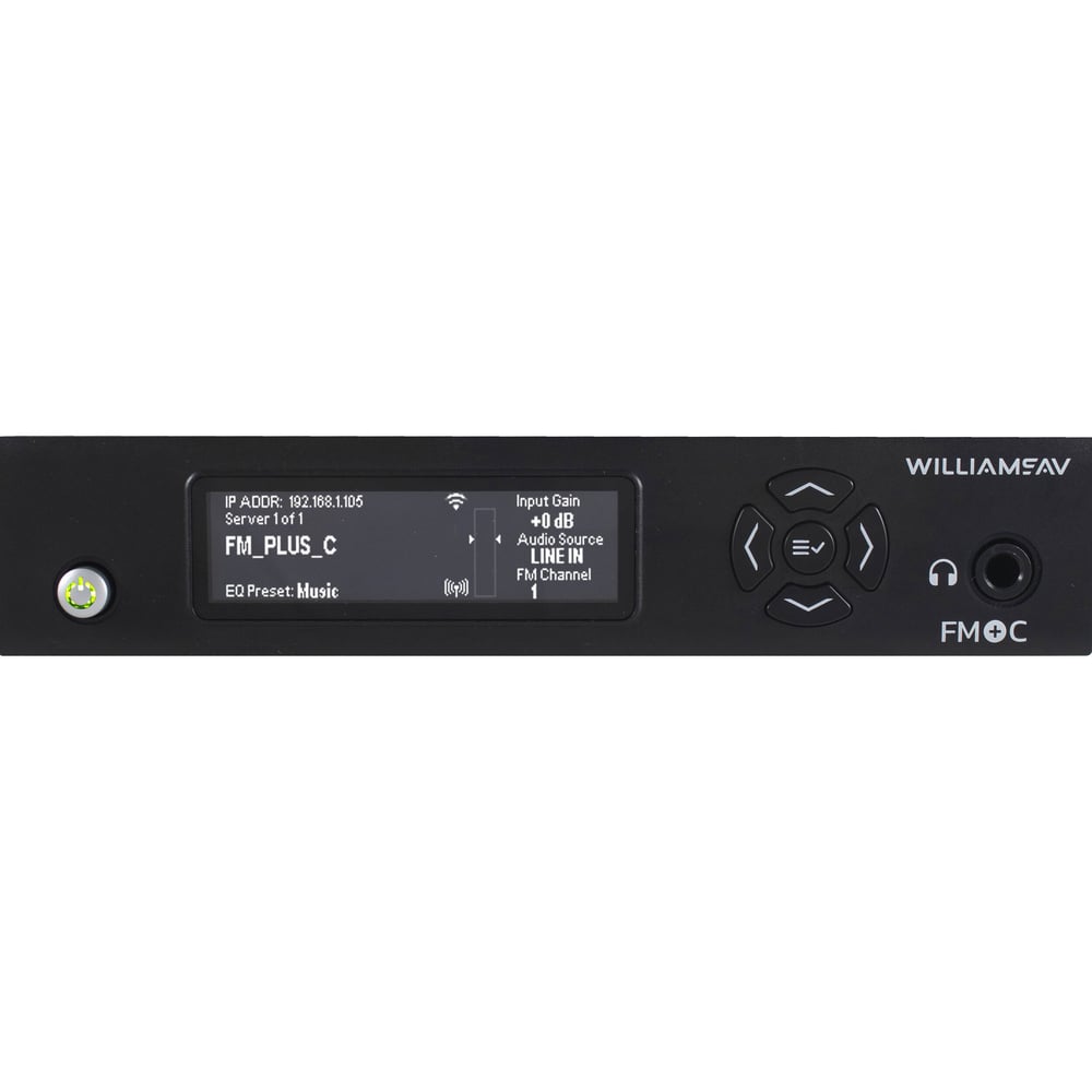 Williams AV FM T55CD-00 Fm Plus Large-Area Dual Fm And Wi-Fi Base Transmitter W/Network Control