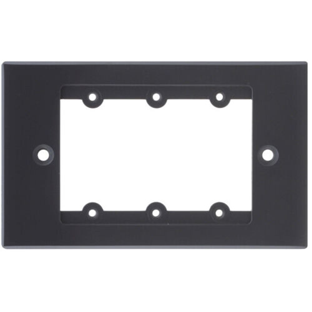 Kramer 85-000152 1 Gang Frame - Holds 3 Wall Plate Inserts - Black