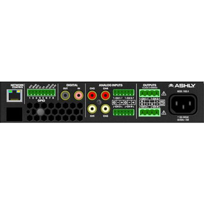 Ashly FX60.4 1/2-Rack Compact 4-Chan Power Amp With Dsp, 4 X 60W At 4/8 Ohms