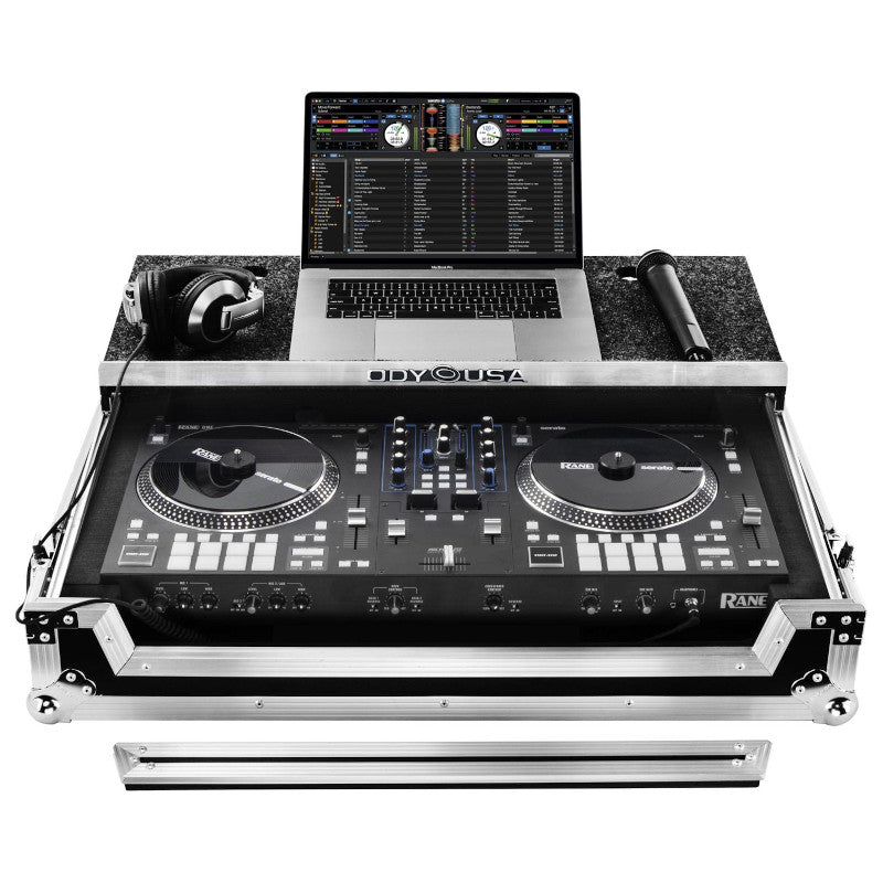Odyssey FZGSRANEONEW Rane One Flight Case with Glide Platform front