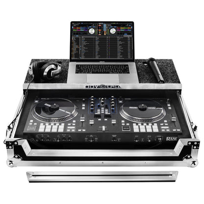 Odyssey FZGSRANEONEW Rane One Flight Case with Glide Platform front