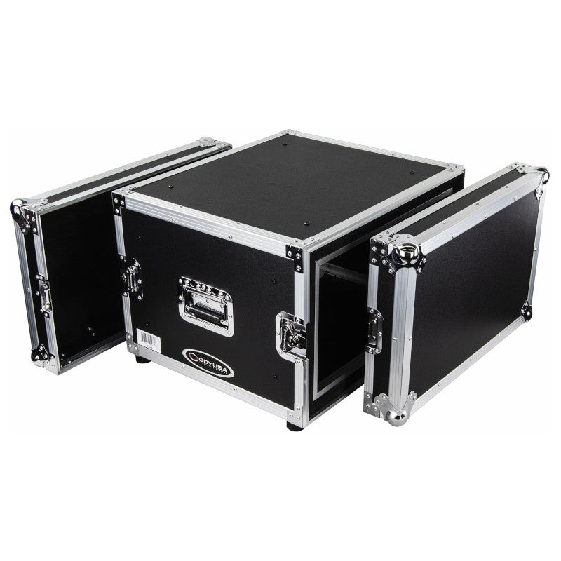 Odyssey FZS06 6U Shock Mount Rack Flight Case deconstructed