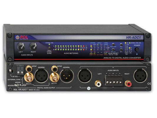 RDL HR-ADC1 Analog to Digital Audio Converter