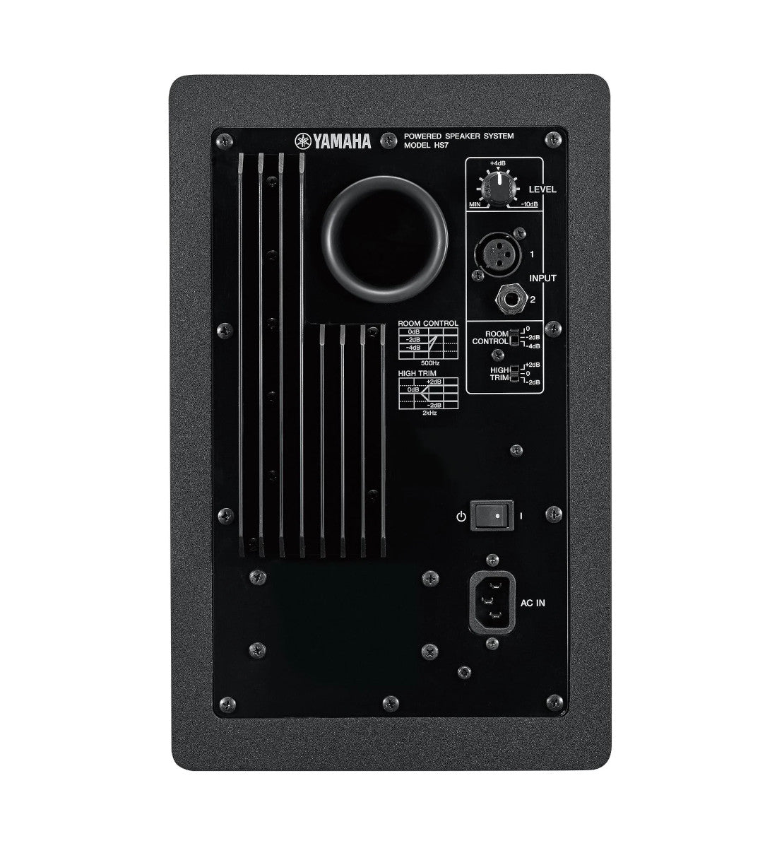Yamaha HS7 Powered Studio Monitor back
