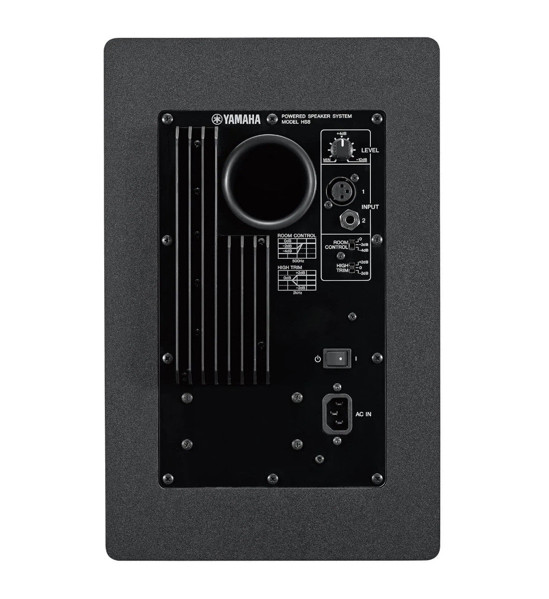 Yamaha HS8 Powered Studio Monitor back