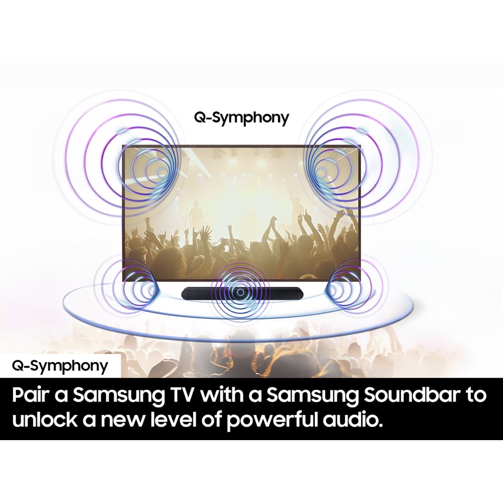 Samsung HW-S60D/ZA 5.0 Channel Soundbar, 200W, Dolby ATMOS, BT, HDMI Out - Black