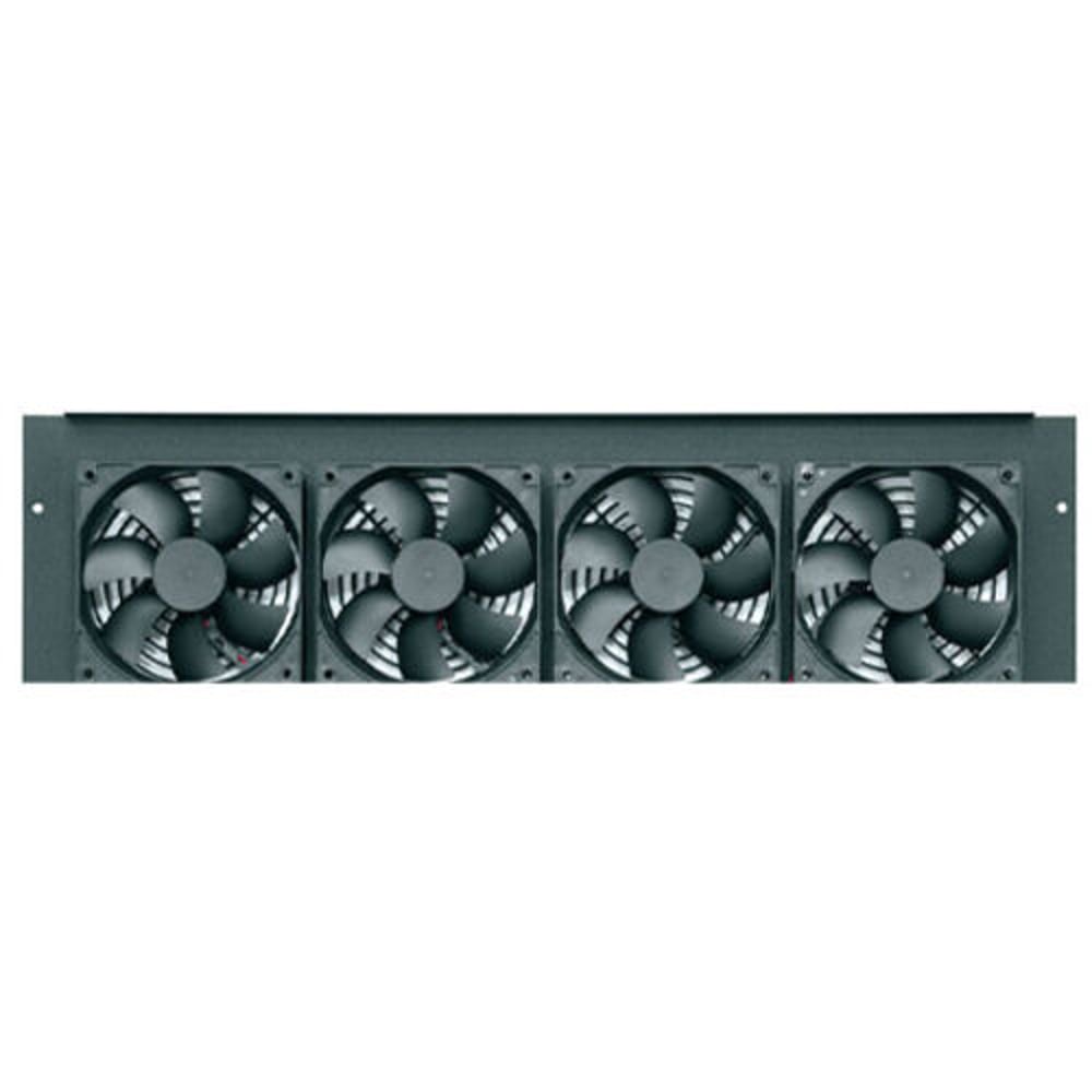 Middle Atlantic IBGR-276FT Int'L 4-1/2"Dc Bgr Fan Top, 4Fans, 276Cfm, Blk