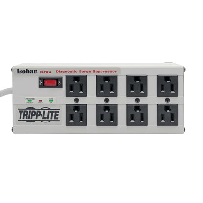 TRIPPLITE ISOBAR8 ULTRA Isobar 8-Outlet Surge Protector, 12 Ft. Cord With Right-Angle Plug