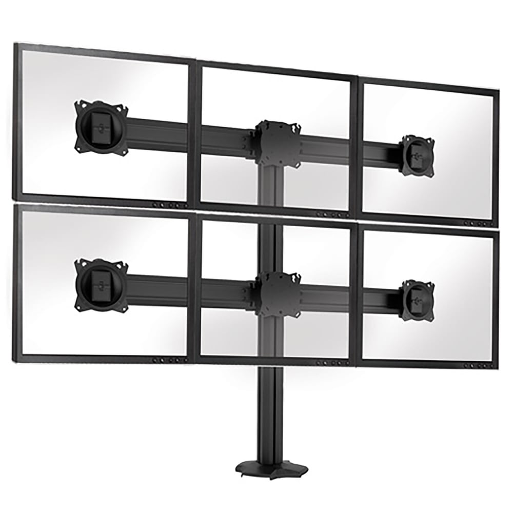 Chief K3G320B Adj Array Six (3X2) Grommet, Blk