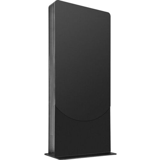 PEERLESS KIPC2555 Floorstanding Portrait Curved Kiosk For 55" Display(Black)