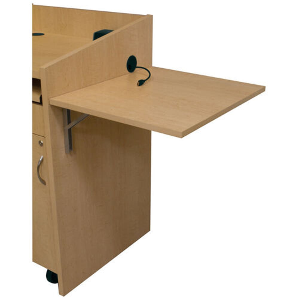 Middle Atlantic L2-FLIPSHELF-GC L2 Flipshelf, 21 Inch Wide, Grained Dark Cherry