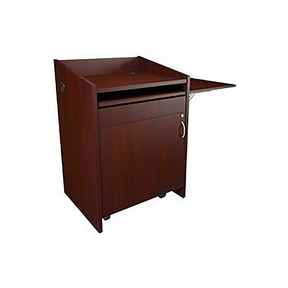 Middle Atlantic L2LDC2FCMGC L2 Lectern, 28W25D, Conn, Flip, Grained Dk Cherry