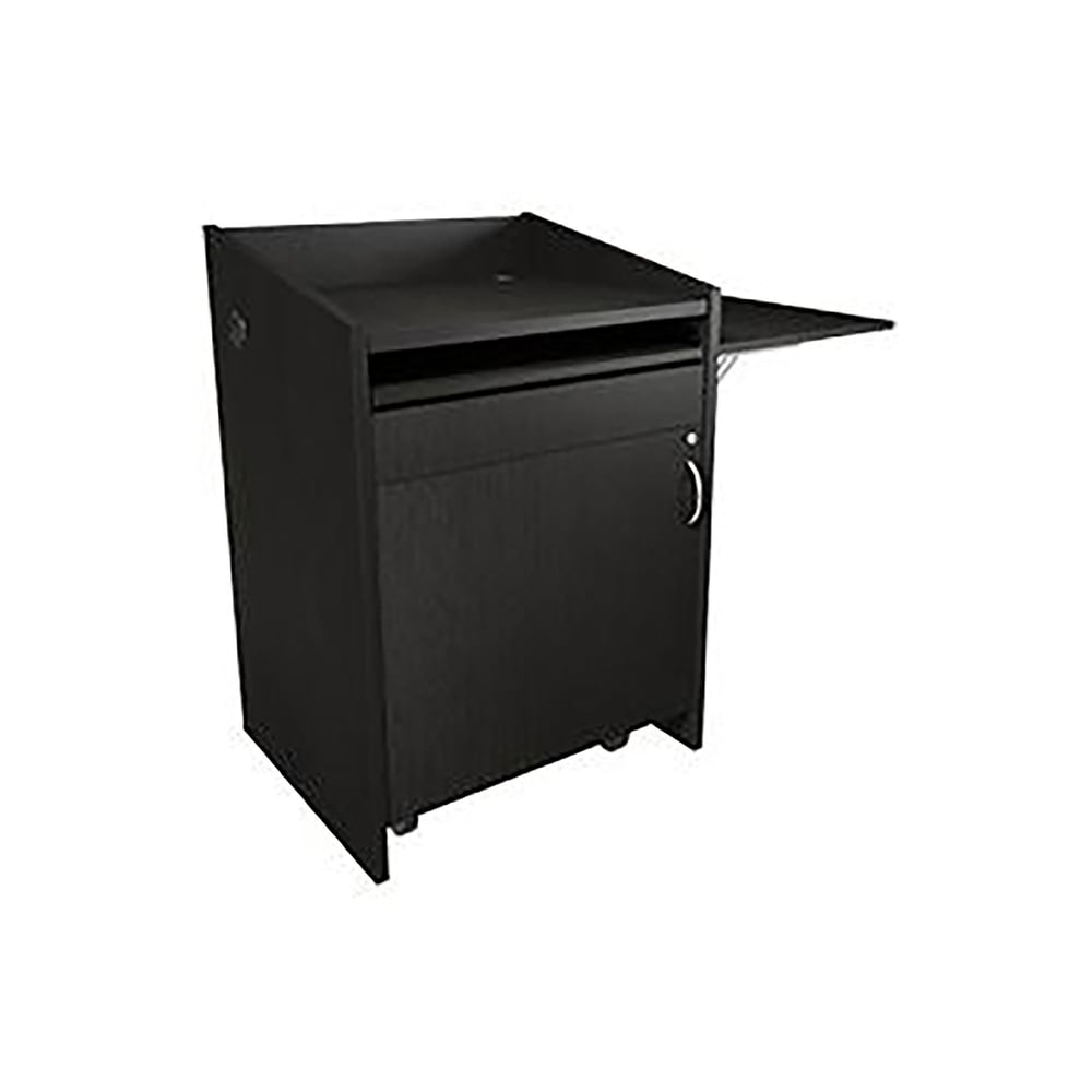 Middle Atlantic L2LDC2FCMGE L2 Lectern, 28W25D, Conn, Flip, Grained Ebony Ash
