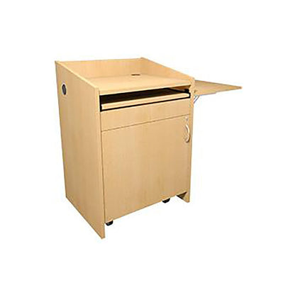 Middle Atlantic L2LDC2FCMKM L2 Lectern, 28W25D, Conn, Flip, Knotted Maple