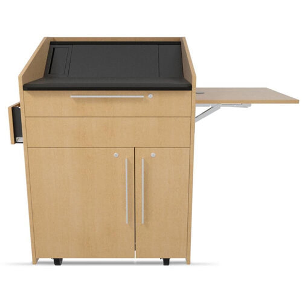 Middle Atlantic L5-FS-V02 L5 Lect Flipshelf, 21Wide, Veneer, Demitas Walnut