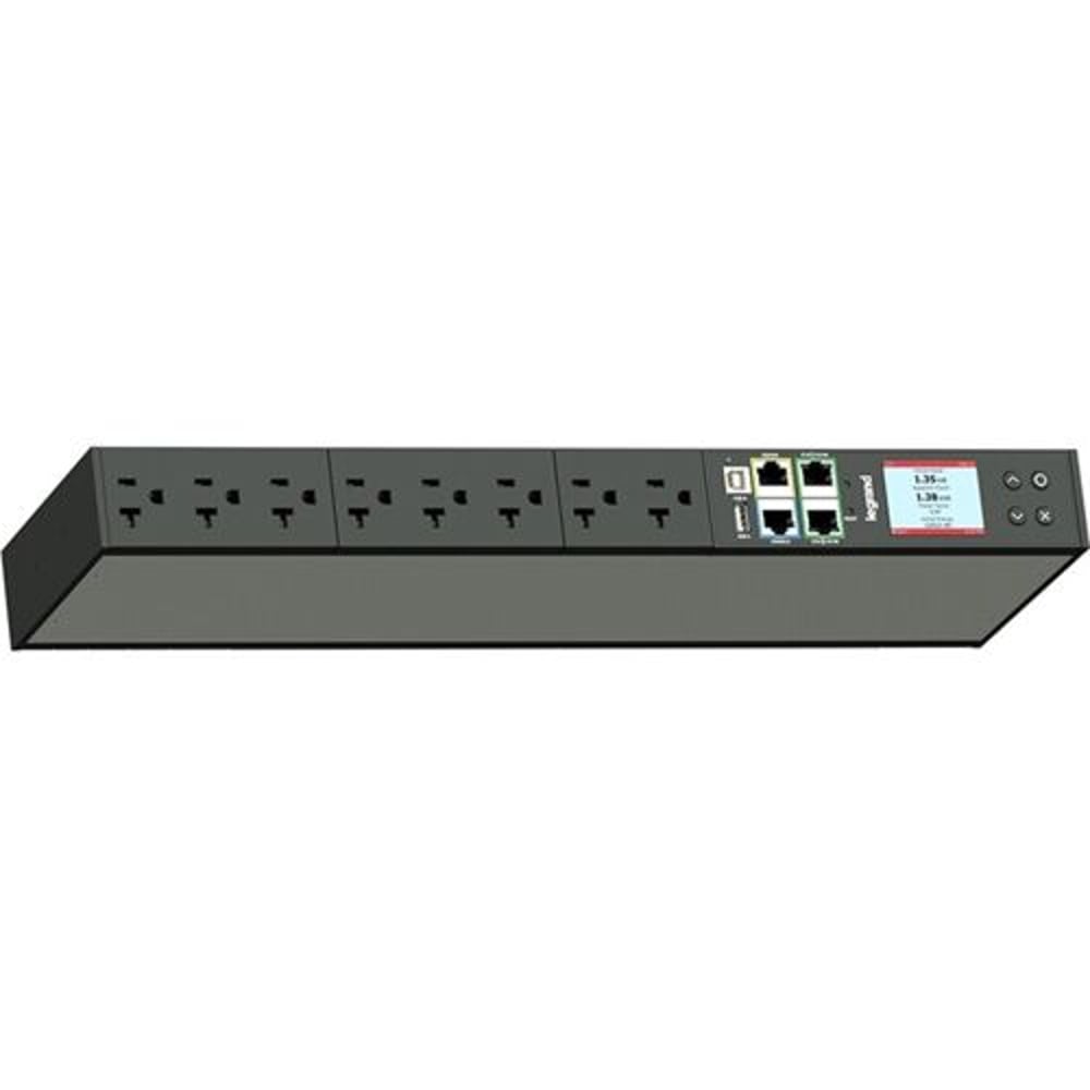 Middle Atlantic LP-41110 Network Metered 1Ru Pdu, 15A, 120V, 8 Outlet, Taa Compliant