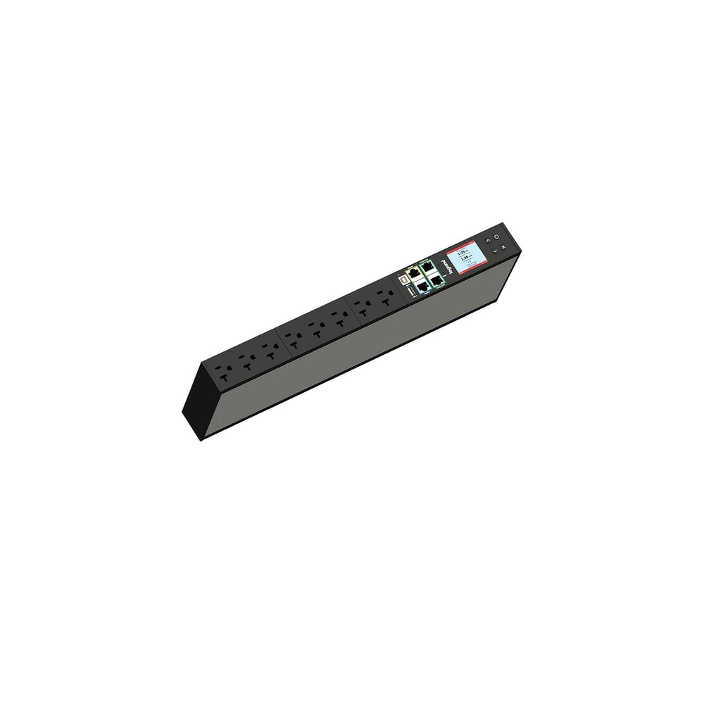 Middle Atlantic LP-41110 Network Metered 1Ru Pdu, 15A, 120V, 8 Outlet, Taa Compliant