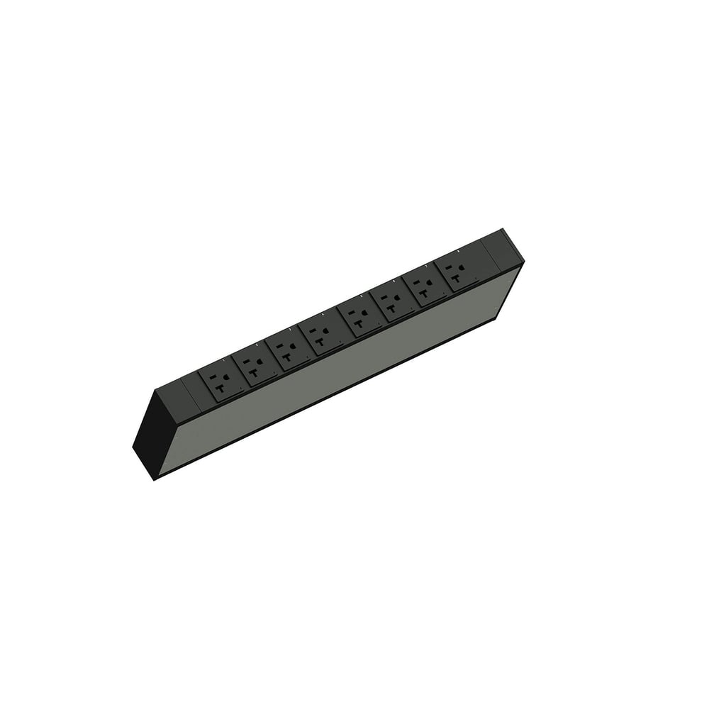 Middle Atlantic LP-61100 Network Switched Zeroru Pdu, 15A, 120V, 8 Outlet, Taa Compliant