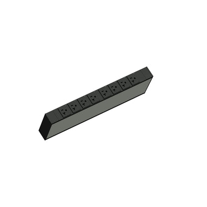 Middle Atlantic LP-61100 Network Switched Zeroru Pdu, 15A, 120V, 8 Outlet, Taa Compliant
