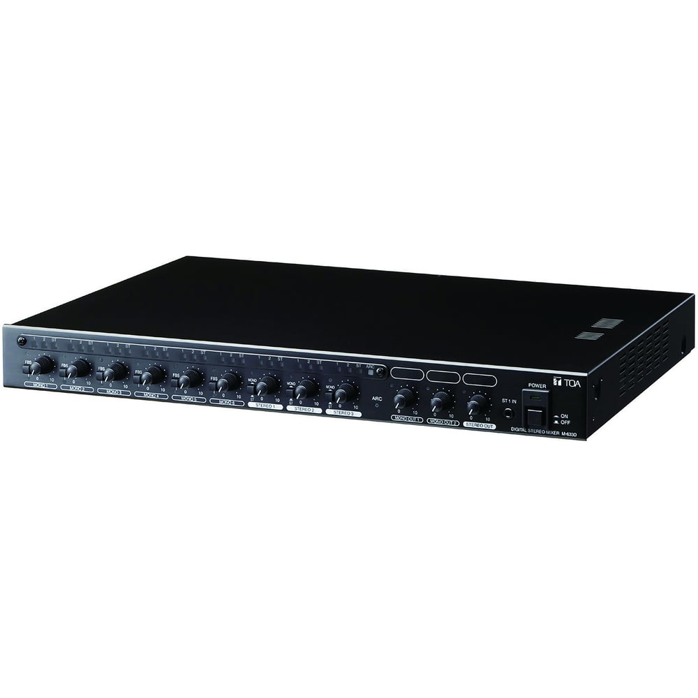 TOA M-633D Digital Av Mixer W/ Arc & Fbs (1U)