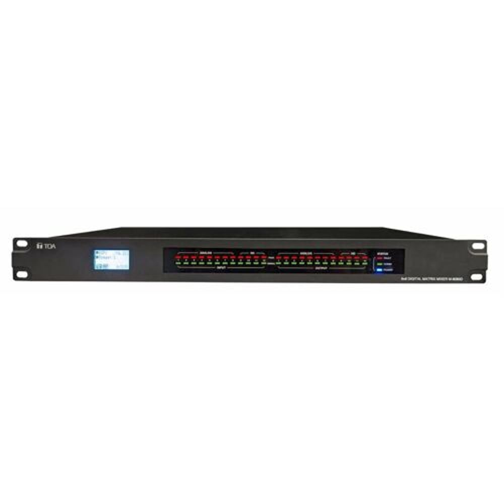 TOA M-8080D-AM 8X8 Digital Matrix Mixer Expandable To 12X12 W/Optional System Equipment