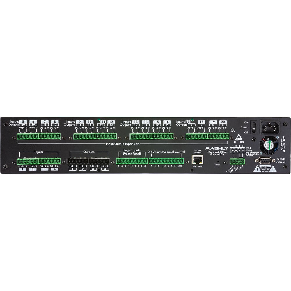 Ashly ne24.24mt (8x12) Protea Dsp Audio Matrix Processor 8-In X 12-Out