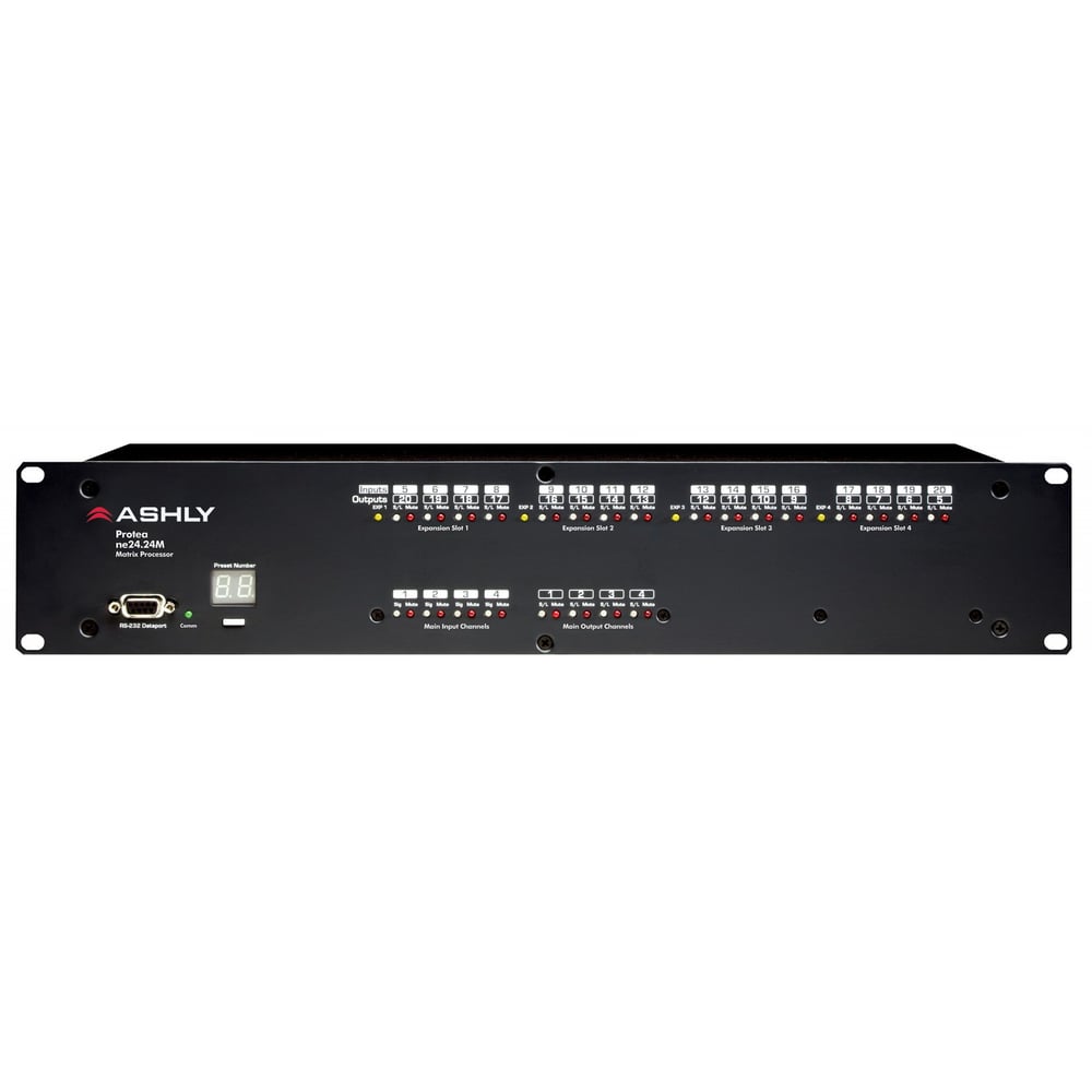Ashly ne24.24mt (8x4) Protea Dsp Audio Matrix Processor 8-In X 4-Out