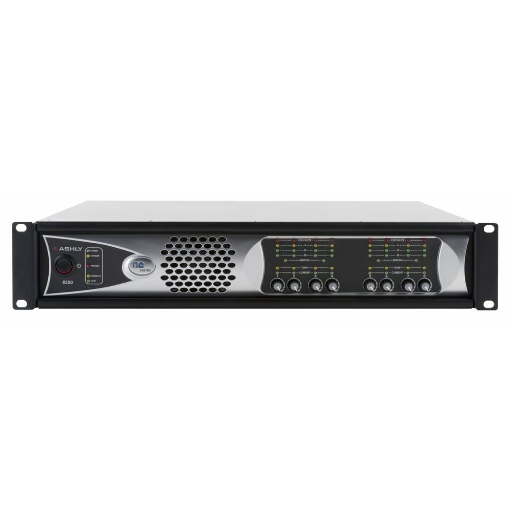 Ashly ne8250bd Ne8250 Amplifier Plus Opdante And Opdac8 Option Cards