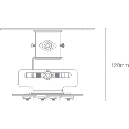 Optoma OCM818W-RU Low Profile Universal Ceiling Mount (White Color)
