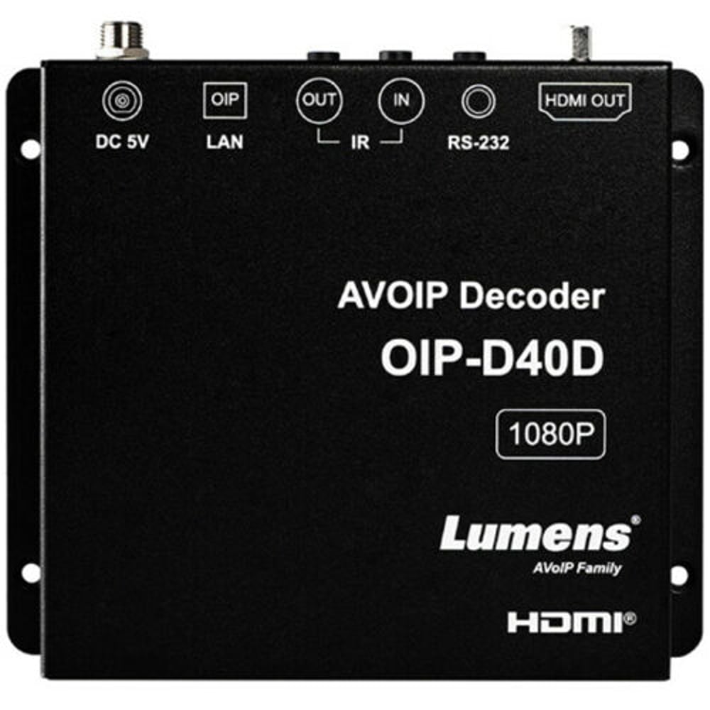 LUMENS OIP-D40D 1G Av Over Ip Decoder