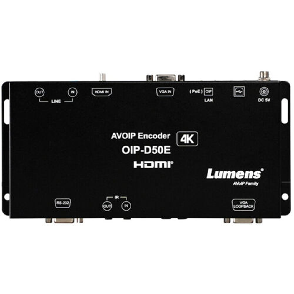 LUMENS OIP-D50E 1G 4K Av Over Ip Encoder