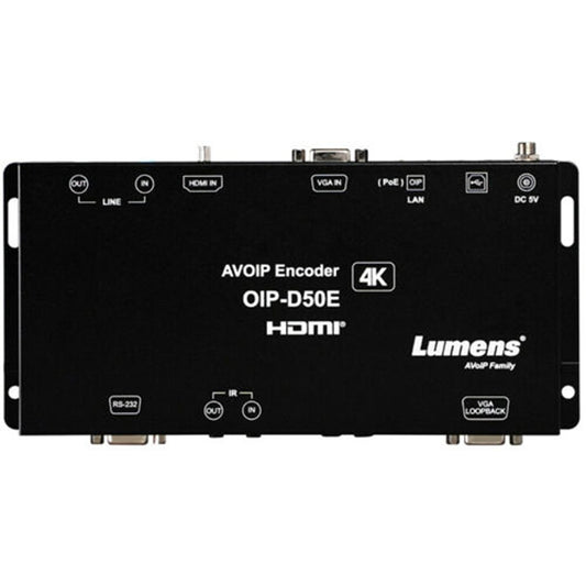 LUMENS OIP-D50E 1G 4K Av Over Ip Encoder