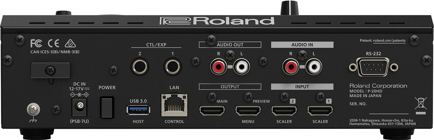 Roland P-20HD Back