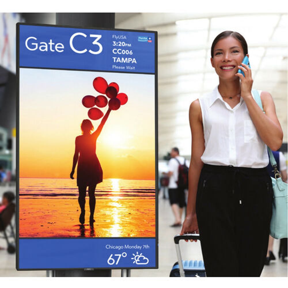 NEC P435-PT 43" 3840 X 2160 Led Display 24/7