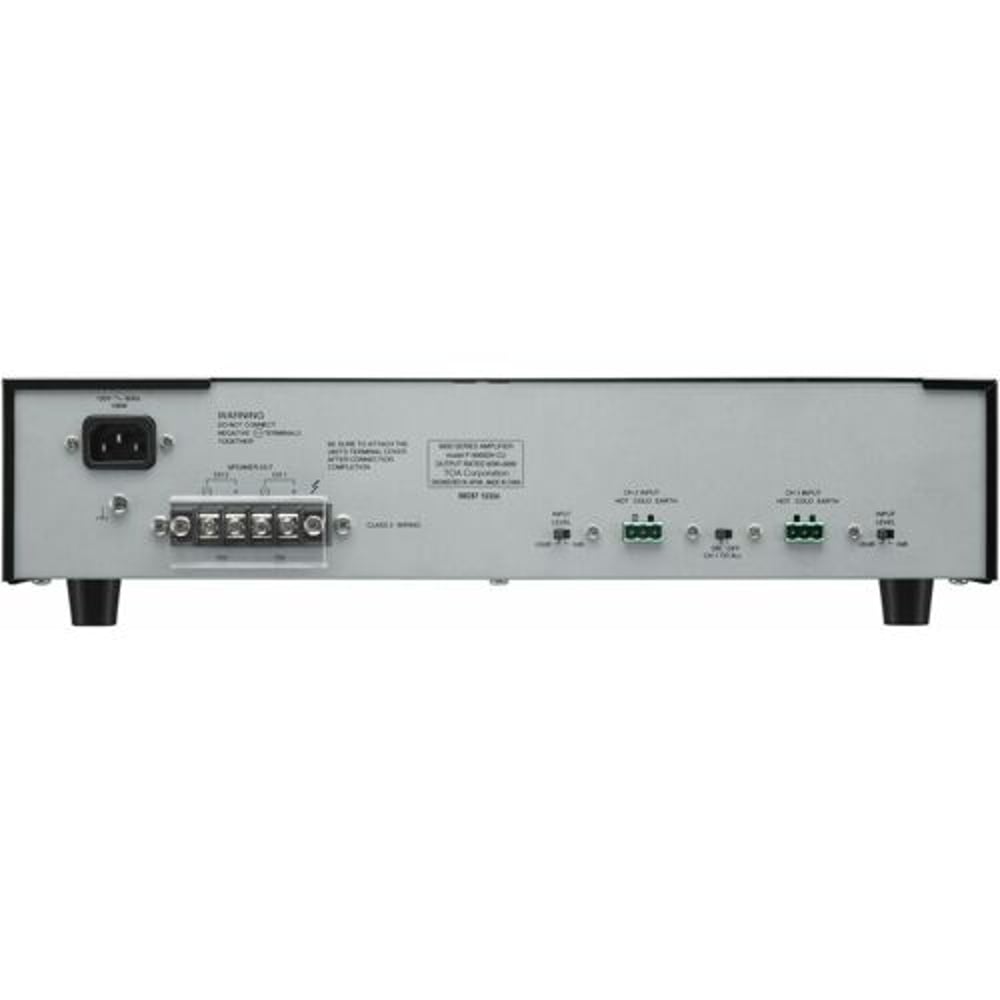 TOA P-9060DH CU Power Amplifier-2Ch- 60W At 70V. Rack Kit Included