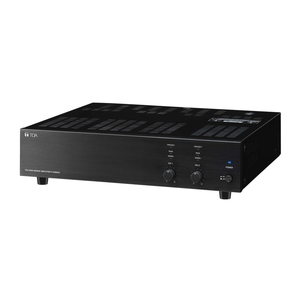 TOA P-9060DH CU Power Amplifier-2Ch- 60W At 70V. Rack Kit Included