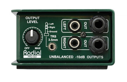 Radial Pro-Iso  +4dB to -10dB Converter Outputs